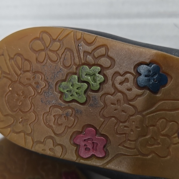 Clarks Indigo Embroidered boho Leather Flats 9 - Picture 5 of 6